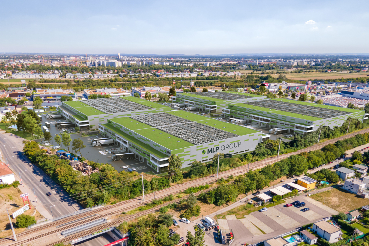 Wiecha zawisła w MLP Business Park Vienna