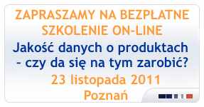 Szkolenie on-line - Jakość danych o produktach - czy da się na tym zarobić?