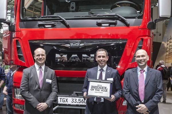 Silnik MAN D3876 zdobywcą tytułu Diesel of the Year 2016