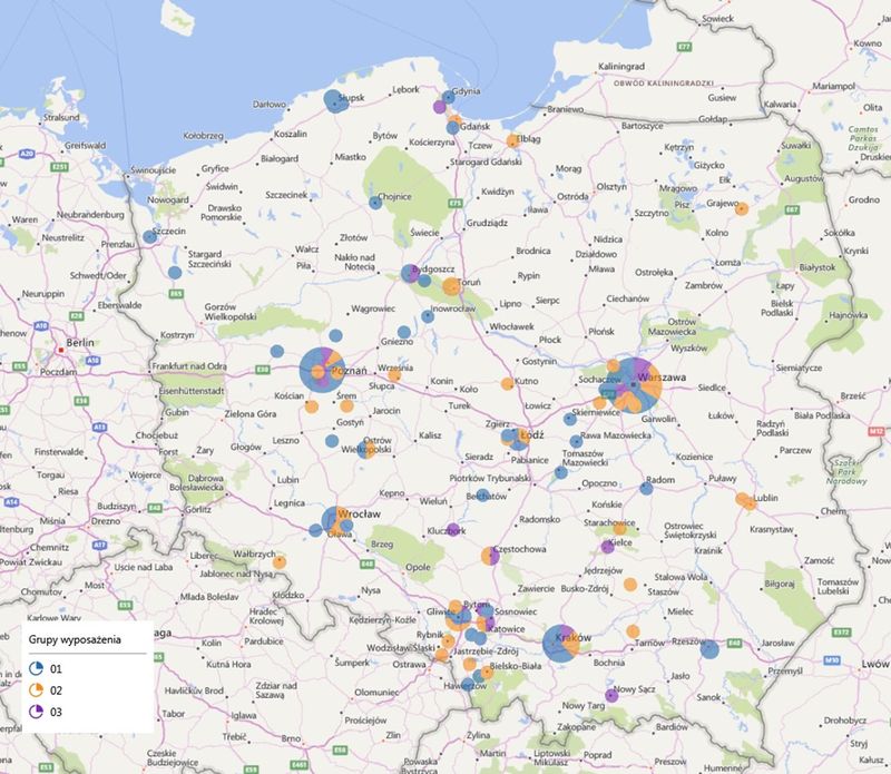 Polska mapa producentów i dystrybutorów sprzętu transportowo-magazynowego