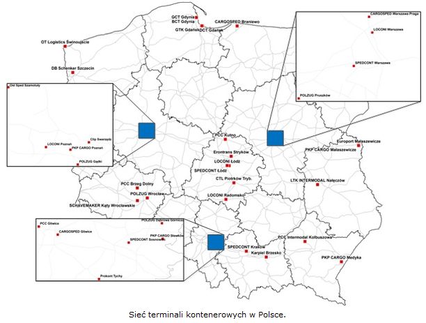 Terminale kontenerowe - ogniwo w rozwoju transportu intermodalnego