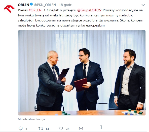 Przejęcie Grupy LOTOS przez PKN ORLEN