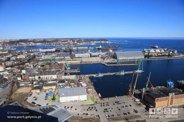Tereny od Stoczni Nauta dla Portu Gdynia