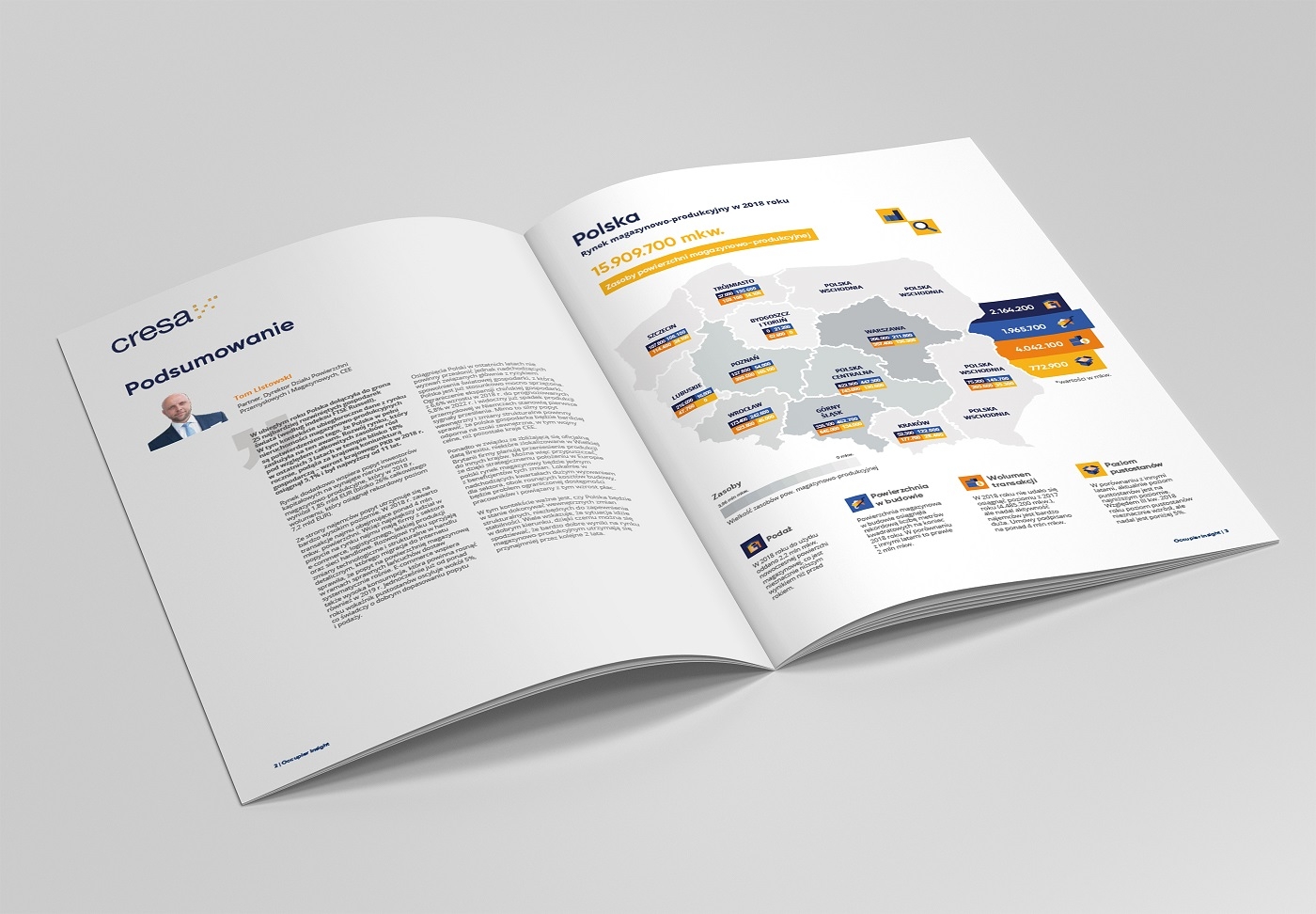 Raport Cresa Polska - Occupier Insight: Rynek magazynowo-produkcyjny w Polsce 2018