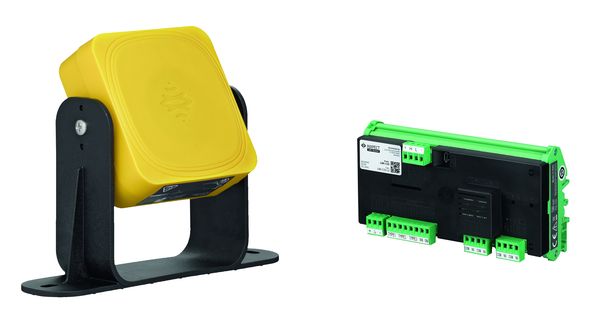 Rys. 1: Radarowy system bezpieczeństwa LBK umożliwia niezawodne trójwymiarowe monitorowanie stref ochronnych w wymagających środowiskach produkcyjnych.