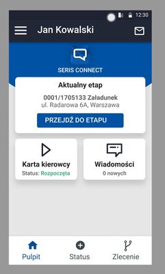 Darmowa aplikacja do komunikacji z kierowcą flotowym – Seris Connect
