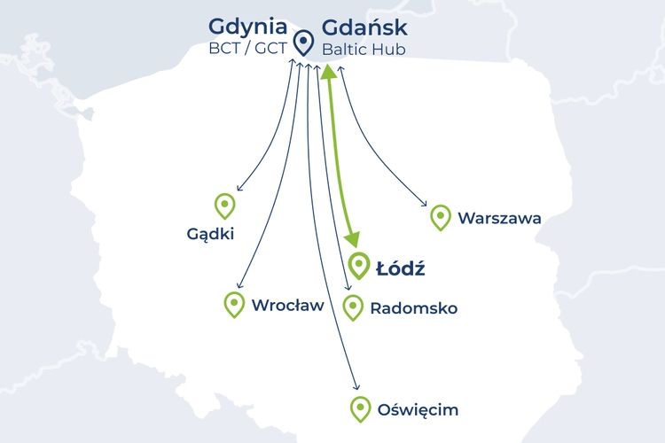 Nowe połączenie Loconi Intermodal: Gdynia - Łódź