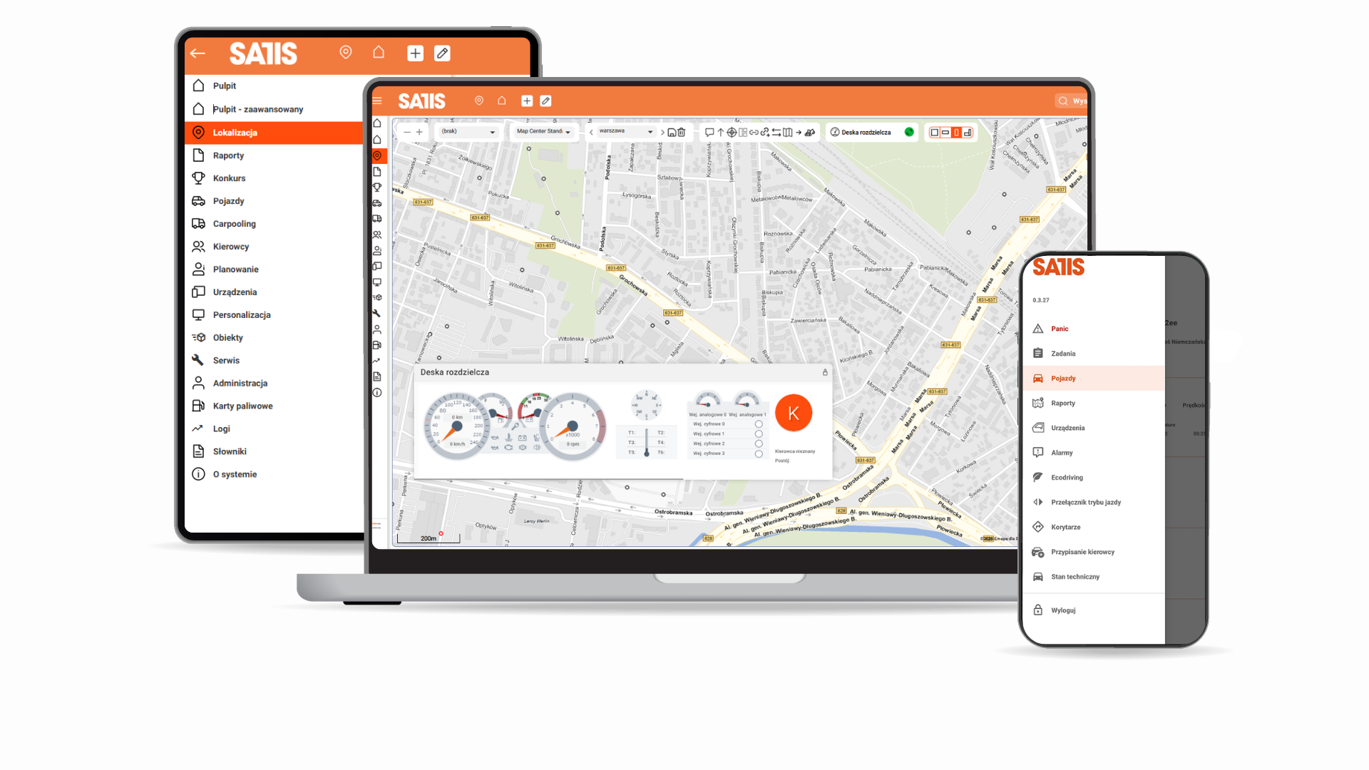 SATIS grafika interfejs systemu