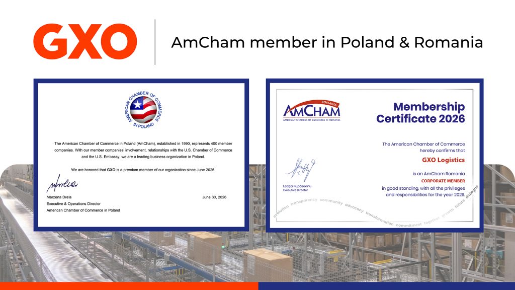 GXO dołącza do AmCham w Polsce i Rumunii zerozwój kluczowych sektorów